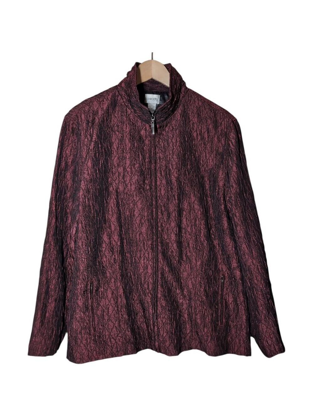 Chicos Quilted Jacket Womens XL /‎ 16